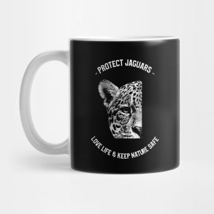 Protect Jaguars #2 1Black Background Mug